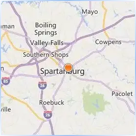 Converse University Location Map Converse University Location Map