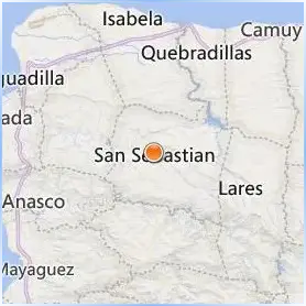EDP University of Puerto Rico San Sebastian Location Map