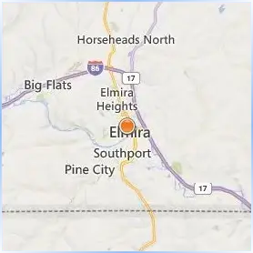 Elmira College Location Map