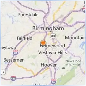Herzing University Birmingham Location Map