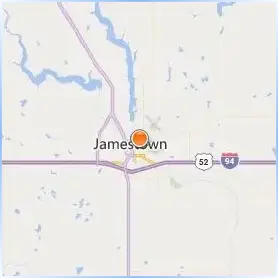 University of Jamestown Location Map University of Jamestown Location Map