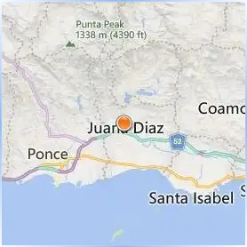 Dewey University Juana D az Location Map Dewey University Juana D az Location Map
