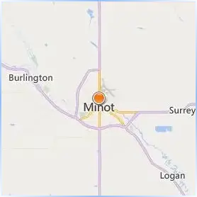 Minot State University Location Map Minot State University Location Map