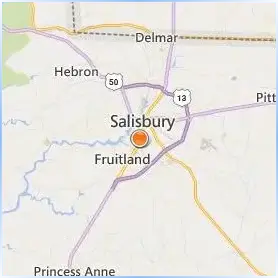Salisbury University Location Map Salisbury University Location Map