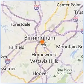 University of Alabama at Birmingham Location Map University of Alabama at Birmingham Location Map