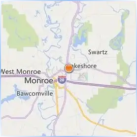 University of Louisiana at Monroe Location Map University of Louisiana at Monroe Location Map