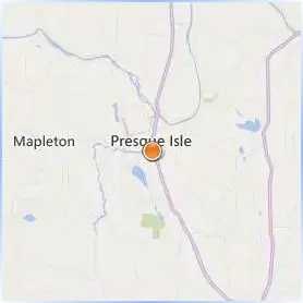 University of Maine at Presque Isle Location Map