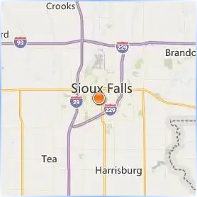 University of Sioux Falls Location Map University of Sioux Falls Location Map